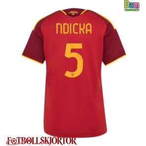 AS Roma Evan Ndicka #5 Hemmatröja Dam 2026-27 Kortärmad